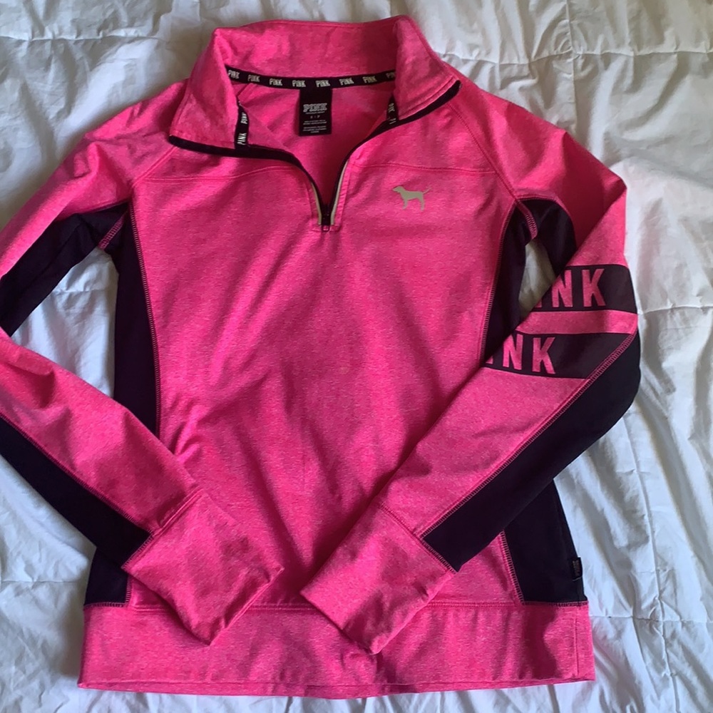 PINK Victoria’s Secret Quarter Zip Sweater